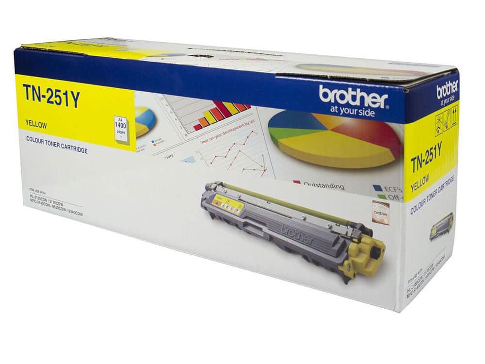 Genuine Brother TN255Y High Capacity Yellow Toner