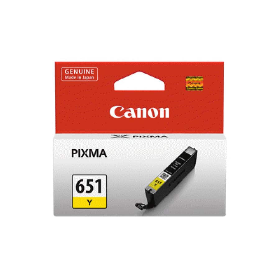 Genuine Canon CLI651Y Yellow Ink