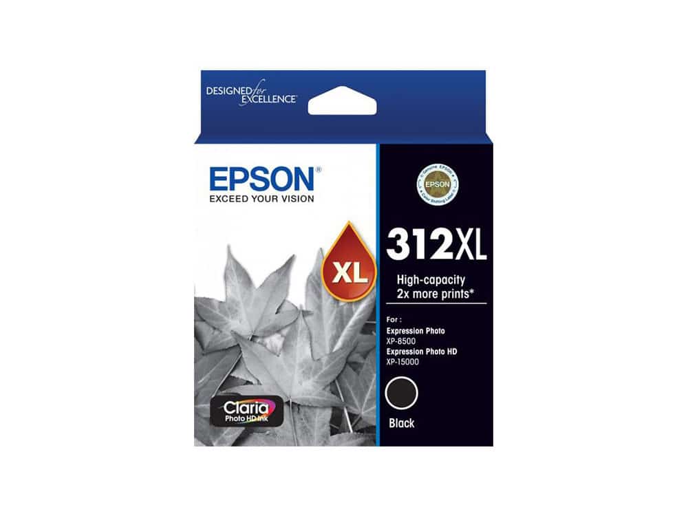 Genuine Epson 312XL High Capacity Black Ink Cartridge