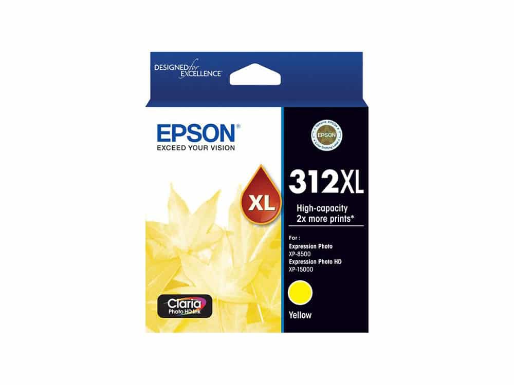 Genuine Epson 312XL High Capacity Yellow Ink Cartridge