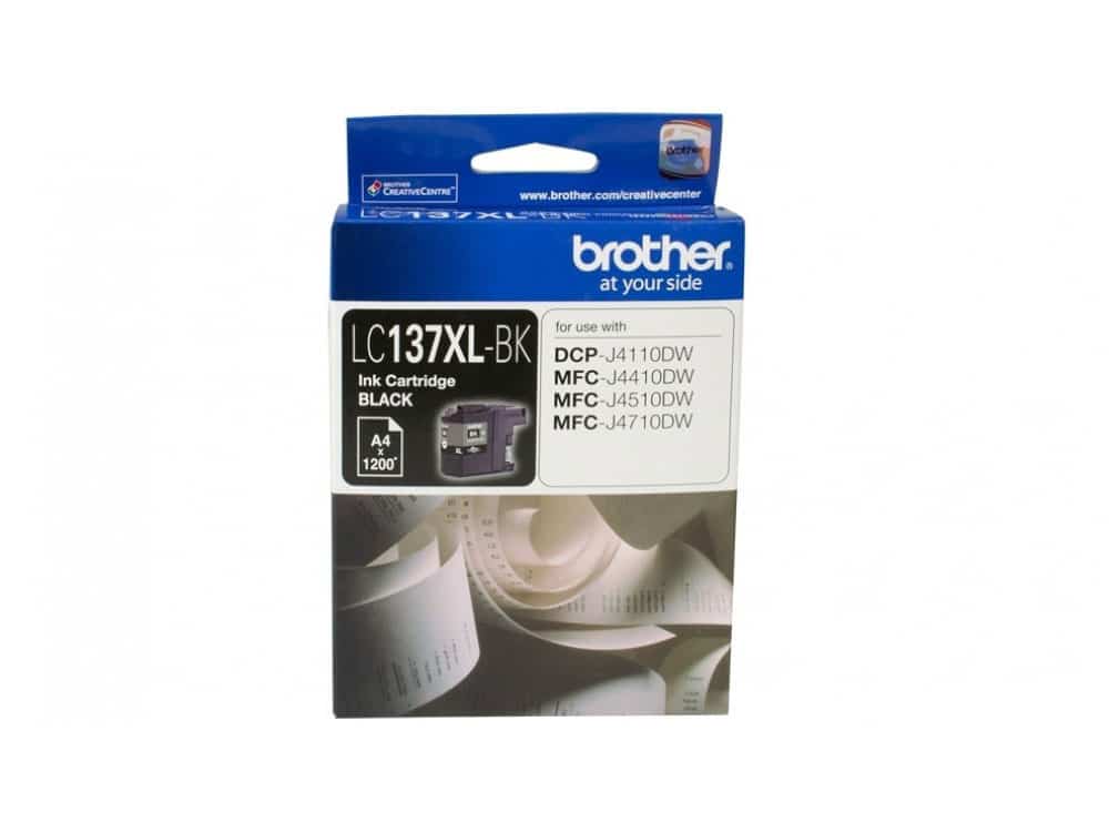 Genuine Brother LC137XLBK Hi Yield Black Ink Cartridge