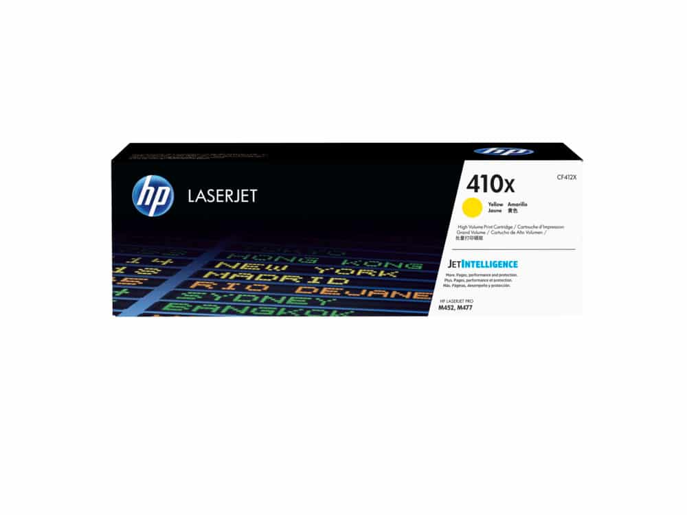 Genuine HP 410X High Yield Yellow Toner (CF412X)