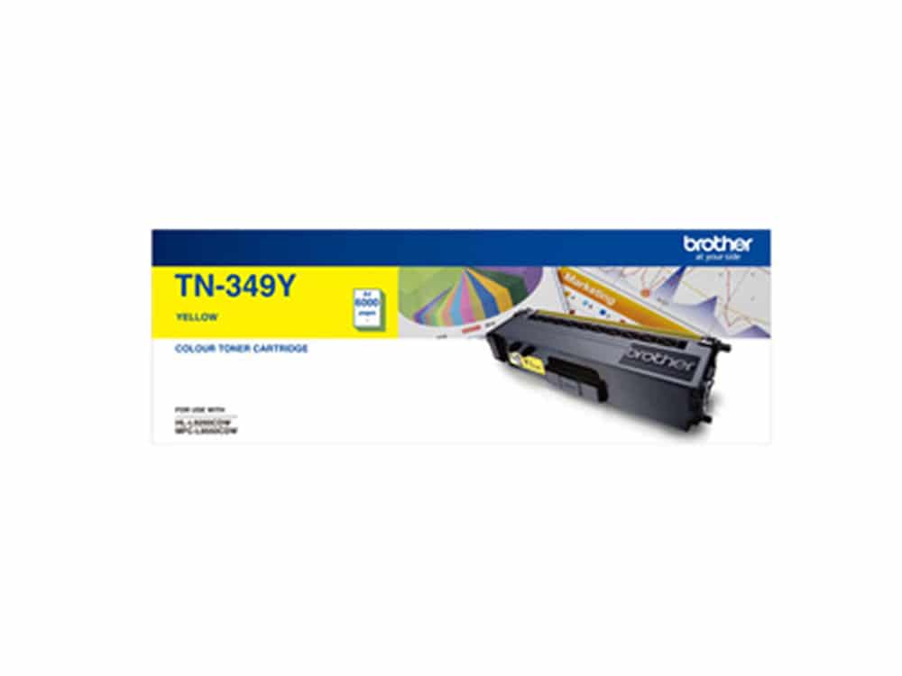 Genuine Brother TN349 Yellow Toner